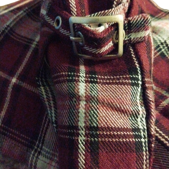 Girls' Cherokee Plaid Scooter Skirt With Side Buckles Sized SM - Picture 2 of 7